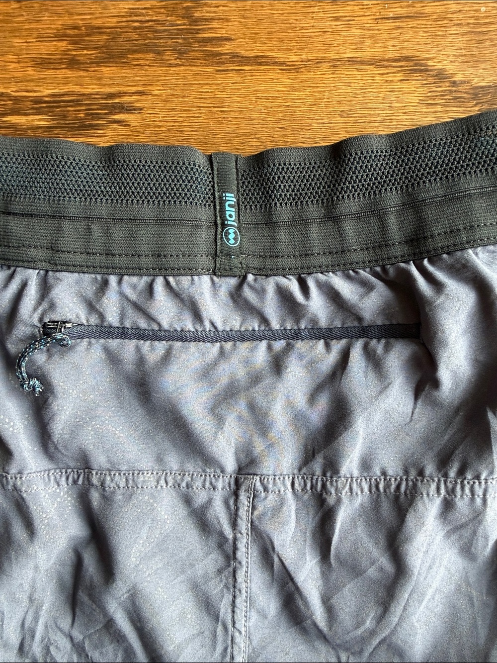 Janji Men's Athletic Shorts - Red Multi & Gray - Picture 6 of 14